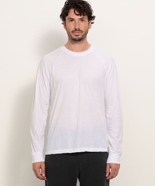 「JAMES PERSE」 長袖Tシャツ 2 ホワイト メンズ_画像6