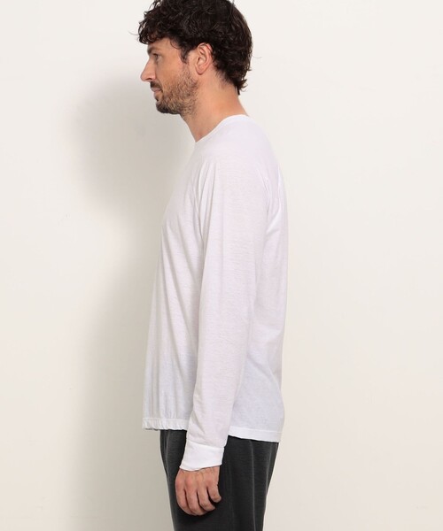 「JAMES PERSE」 長袖Tシャツ 2 ホワイト メンズ_画像7