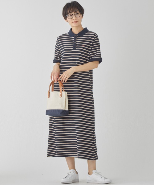 「KRIFF MAYER Lady's Collection」 半袖ワンピース LARGE ホワイト レディース_画像2