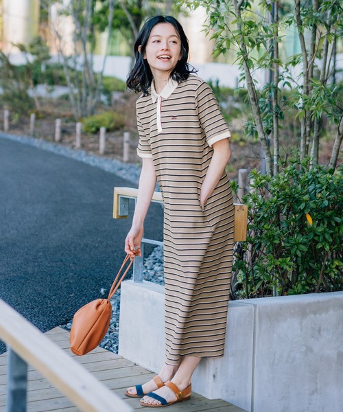 「KRIFF MAYER Lady's Collection」 半袖ワンピース LARGE ホワイト レディース_画像9