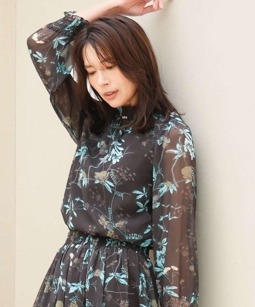 MK MICHEL KLEIN（エムケー ミッシェルクラン） ブラウス シャツ 