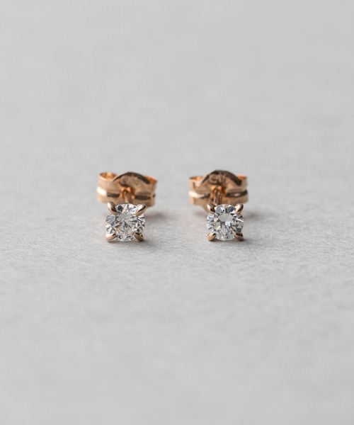 ete ピアス K18 ダイヤモンド 0.2ct ピアス「ブライト