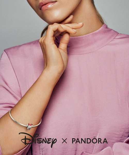 PANDORA（パンドラ） チャーム ディズニー ミニーマウス ドットドレス
