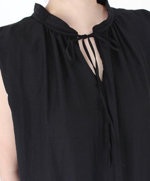 MODE ROBE ワンピース サイドタックノースリーブワンピース