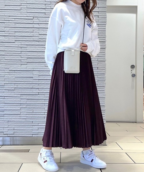 LACOSTE（ラコステ） スカート ウエストボーダープリーツスカート