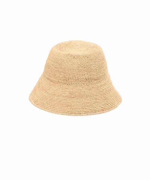 美品 MAISON N.H PARIS メゾンエヌアッシュパリ 麦わら帽子 MAISON N.H PARIS [メゾンエヌアッシュパリ] - Noa raffia hat