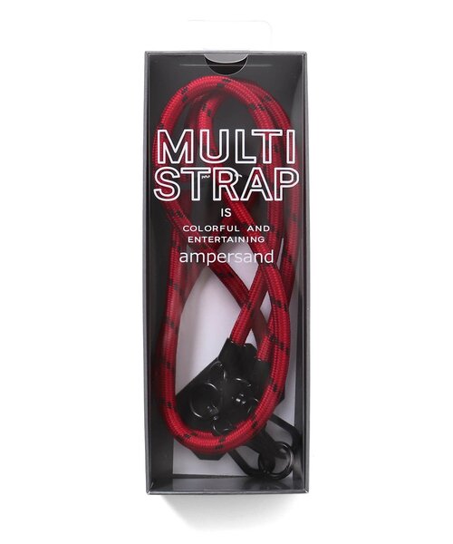 Multi Strap マルチストラップ 赤 黒 2個セット Ampersand（アンパサンド） マルチストラップ : ZOZOTOWN Yahoo!店