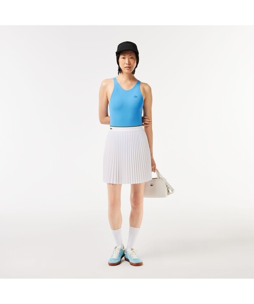 LACOSTE（ラコステ） スカート 配色ウエストプリーツスカート