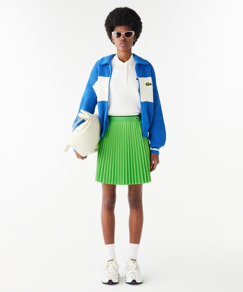 LACOSTE（ラコステ） スカート 配色ウエストプリーツスカート
