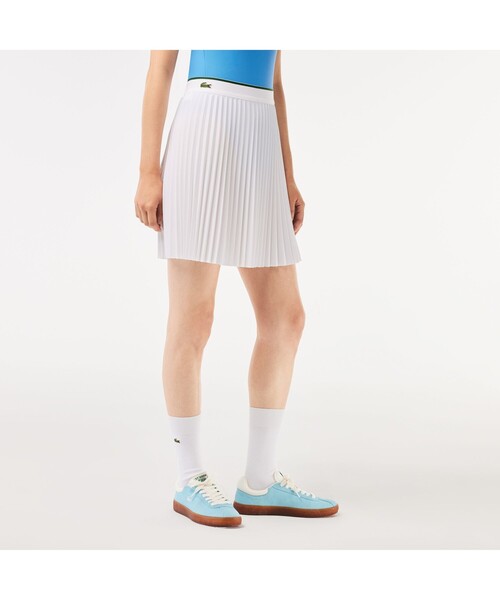 LACOSTE（ラコステ） スカート 配色ウエストプリーツスカート