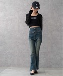 ジーンズ デニム デニムパンツ WEGO/ハイ...の詳細画像4