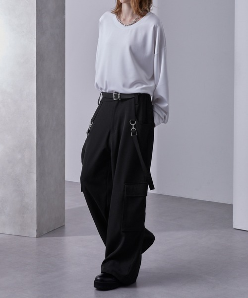 Loose（ルース） スラックス ドレープモード ギミックワイド
