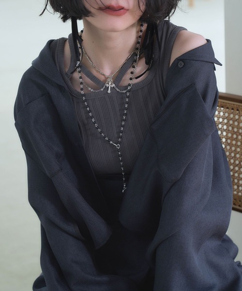 タンクトップ ノースリーブ ムジレイヤードタンク(HARE) レディース HARE｜ムジレイヤードタンク | Rakuten Fashion(楽天