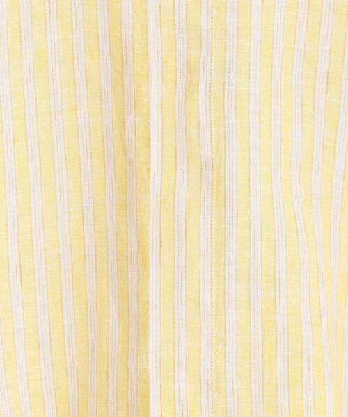 MACPHEE ブラウス シャツ リネンシャーティング クロップド