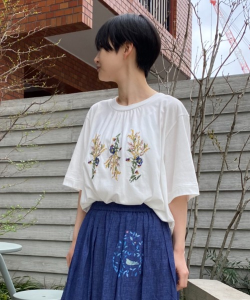 SUPER HAKKA（スーパーハッカ） tシャツ 半袖 スワッグ刺繍Tシャツ