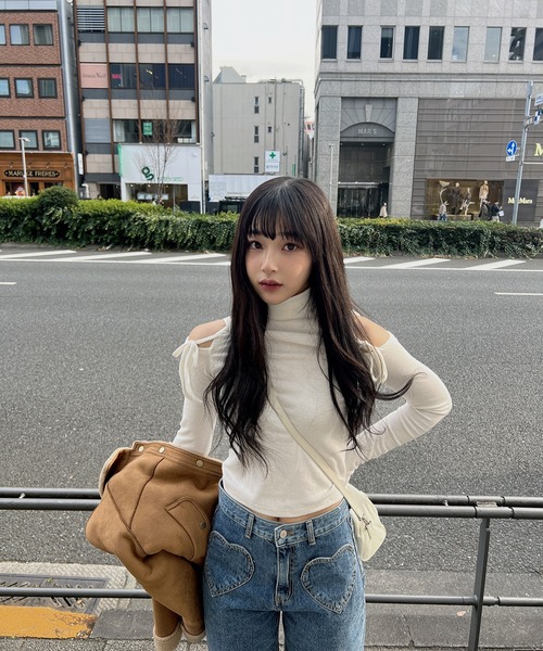 RiLi（リリ） ジーンズ デニム デニムパンツ ハートポケットデニム