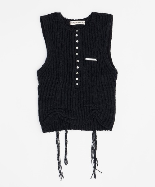 プランクプロジェクト　Henley Boucle Knit Tank ヘンリーブークレーニットタンク / Henley Boucle Knit Tank