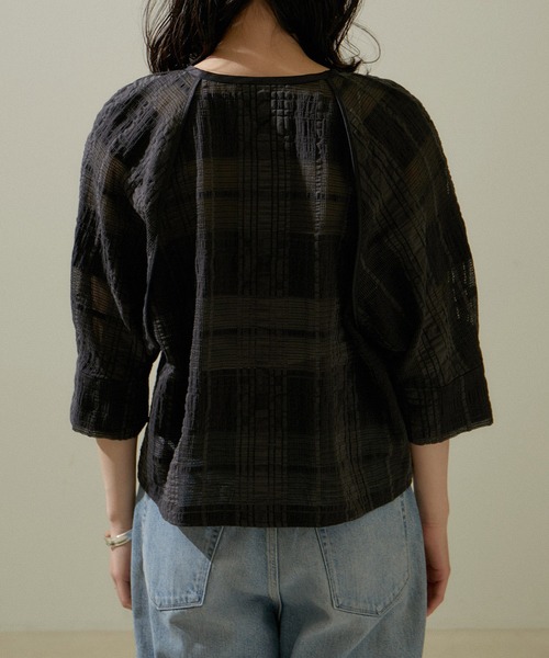 SALON adam et rope' ブルゾン アウター ハーフスリーブシアー