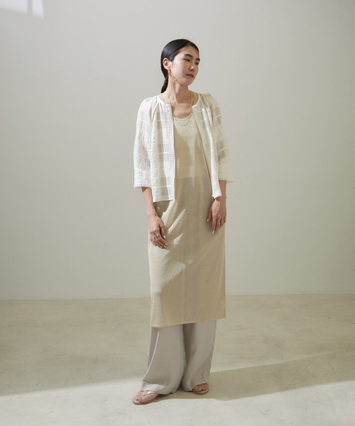 SALON adam et rope' ブルゾン アウター ハーフスリーブシアー