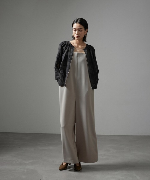 ジャケット・アウター ADAM ET ROPE SHEER MESH ZIP BLOUSON ADAM ET ROPE SHEER MESH ZIP BLOUSON