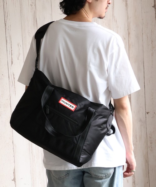 HUNTER トートバッグ 「HUNTER/ハンター」NYLON MIDI TOPCLIP