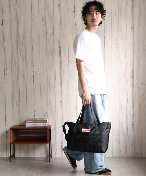 Hunter Nylon Midi Topclip Tote 実用的 使いやすい セール】【HUNTER/ハンター】NYLON MIDI TOPCLIP TOTE