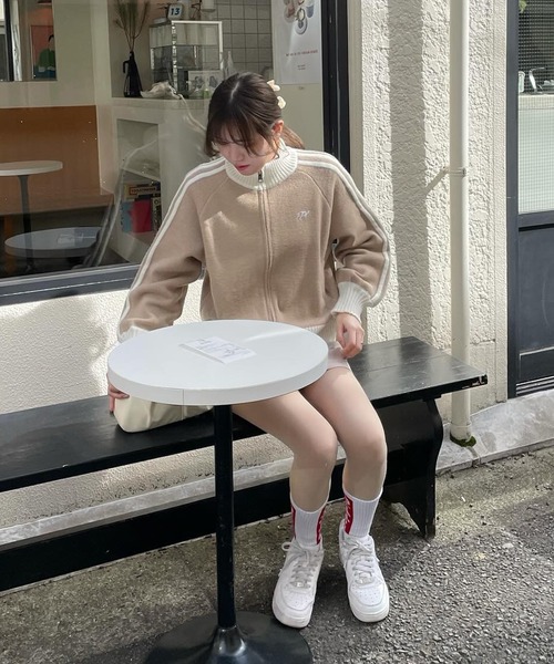 Chick カーディガン SIDE LINE FULL-ZIP CARDIGAN / サイド