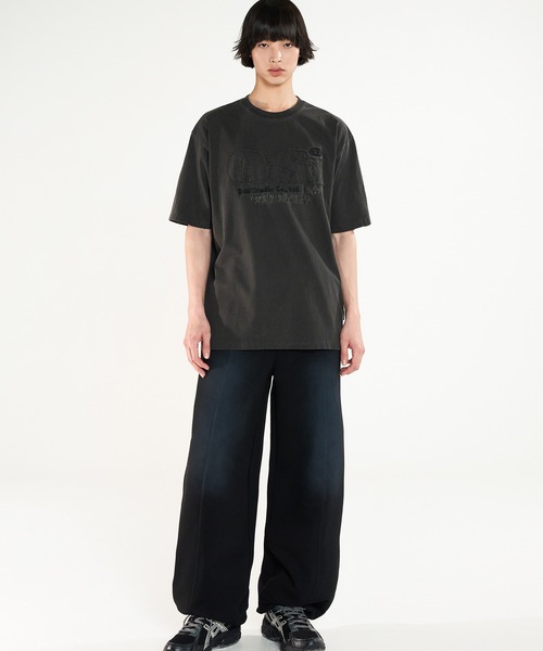 ODD STUDIO tシャツ PIGMENT DUSTY OVER FIT TEE レディース
