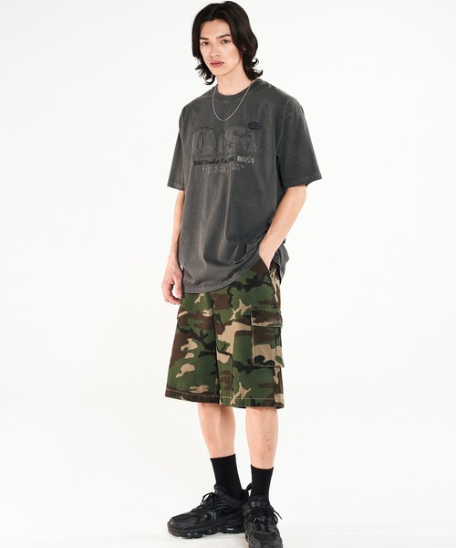 ODD STUDIO tシャツ PIGMENT DUSTY OVER FIT TEE レディース