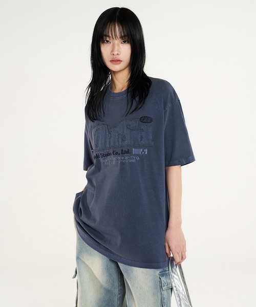 tシャツ ODD PIGMENT DUSTY OVER FIT TEE レディース ODD STUDIO tシャツ PIGMENT DUSTY OVER FIT TEE レディース