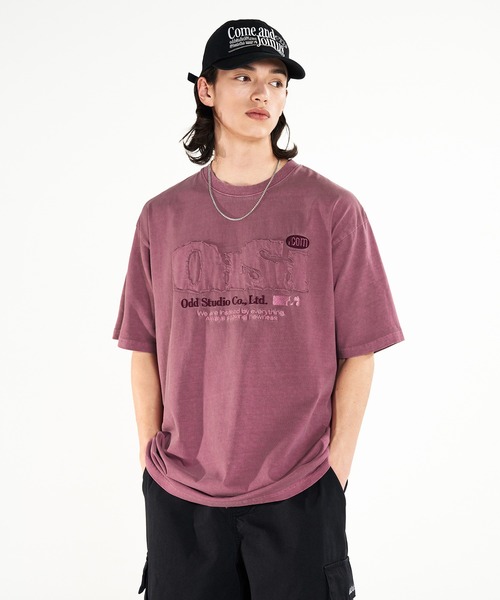 tシャツ ODD PIGMENT DUSTY OVER FIT TEE レディース ODD STUDIO tシャツ PIGMENT DUSTY OVER FIT TEE レディース
