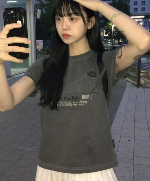 tシャツ ODD PIGMENT DUSTY OVER FIT TEE レディース ODD STUDIO tシャツ PIGMENT DUSTY OVER FIT TEE レディース