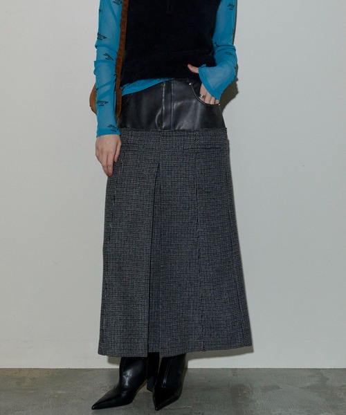 MAISON SPECIAL（メゾンスペシャル） スカート Tweed Layered Box