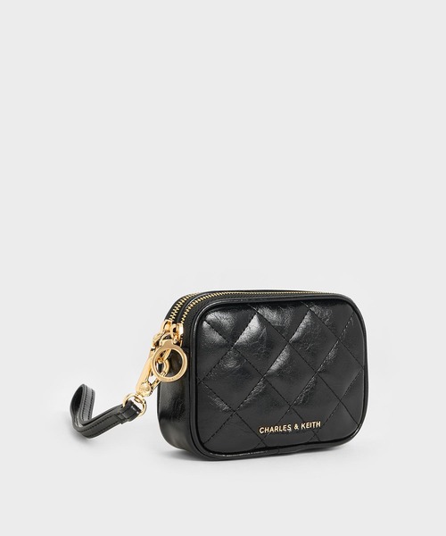 CHARLES ＆ KEITH ポーチ Apfra アップフラ キルトリスレット