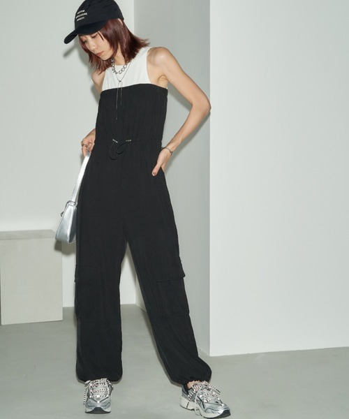 美品꧁ベイジ꧂VERY掲載 RUTHセットアップ サロペット オールインワン　2 Auntie Rosa Holiday サロペット オーバーオール ドロストベア