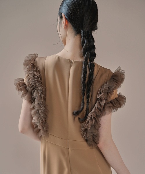 ＊美品＊ kaene チュールフリルパンツドレス kaene｜チュールフリルパンツドレス | Rakuten Fashion(楽天