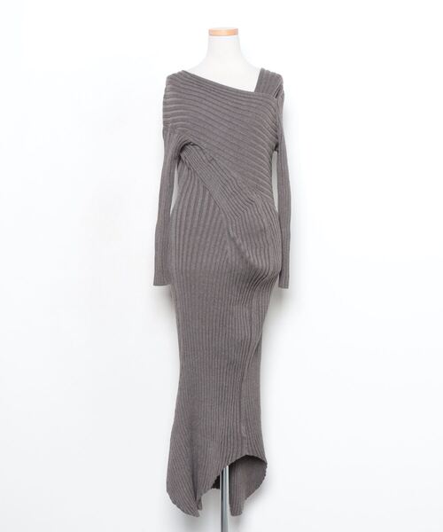 kei shirahata」 「styling/」ニットワンピース 1 グレー レディース 
