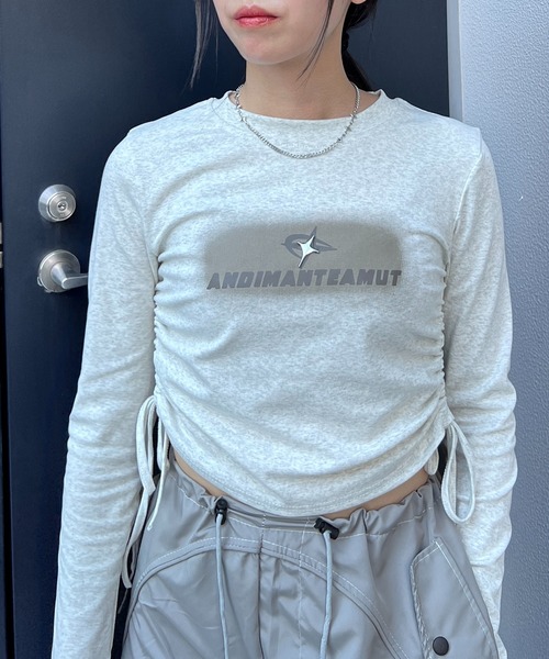 トップス s.t tシャツ Twinkleサイドドロストトップ レディース : ZOZOTOWN