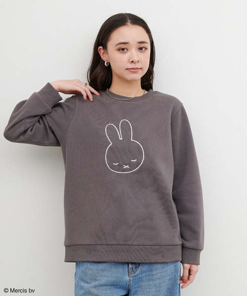 Miffy トレーナー スウェット 「miffy/ミッフィー」スリープ刺繍