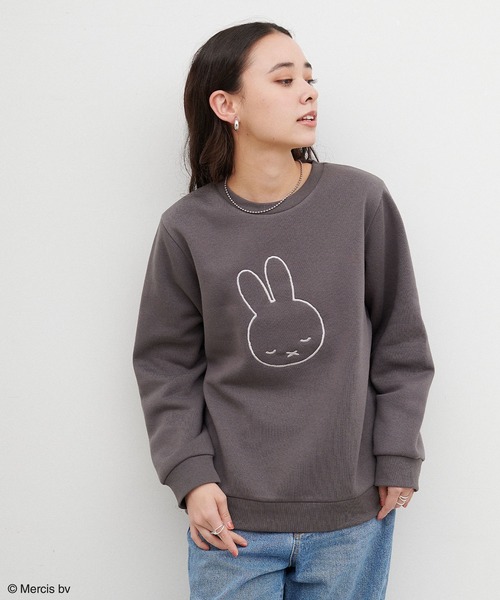 Miffy トレーナー スウェット 「miffy/ミッフィー」スリープ刺繍