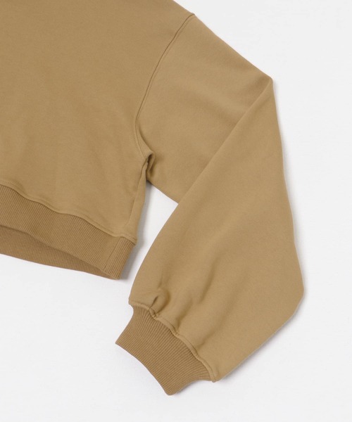 パーカー 「別注」MIDIUMISOLID×TGM　hooded short pullover レディース THE GOODLAND MARKET パーカー 「別注」MIDIUMISOLID×TGM hooded