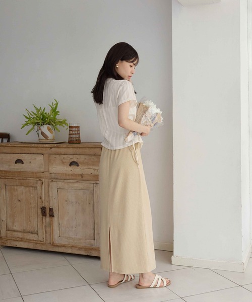 ロング スカート リブロングタイトスカート : ZOZOTOWN Yahoo!店