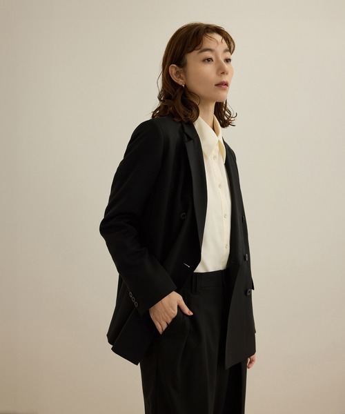希少デザイン】Theory 美シルエット ロング丈ジャケット 黒 Sサイズ 