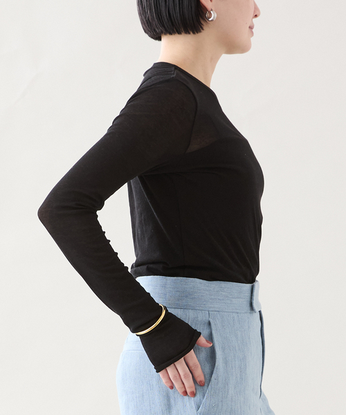 tシャツ 「追加」Sheer twist cotton crew レディース