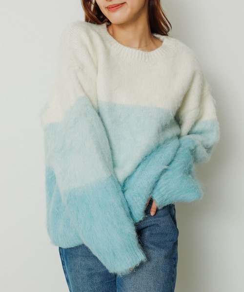 「SENSE OF PLACE by URBAN RESEARCH」 長袖ニット ONE レッド レディース_画像3