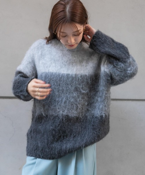 「SENSE OF PLACE by URBAN RESEARCH」 長袖ニット ONE レッド レディース_画像4