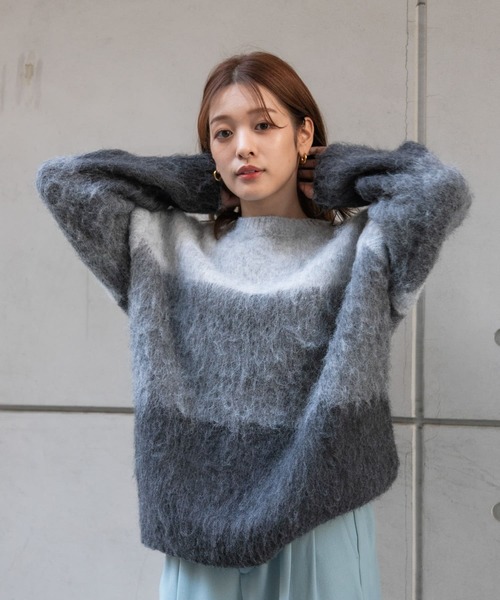 「SENSE OF PLACE by URBAN RESEARCH」 長袖ニット ONE レッド レディース_画像9