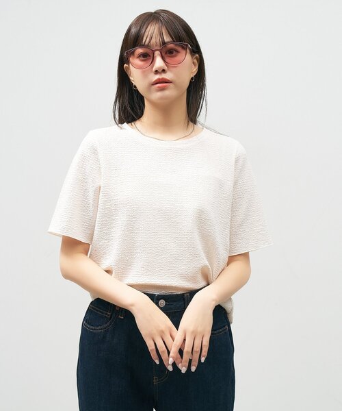 【美品】Zoff カラーサングラス／ブルー ボストン型 サングラス｜カラーレンズ｜トレンド｜紫外線対策