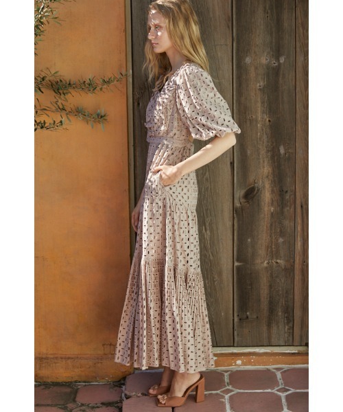 Estella.K ワンピース Eliana Lace Dress オープンバックシアーレース