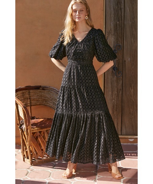 Estella.K ワンピース Eliana Lace Dress オープンバックシアーレース